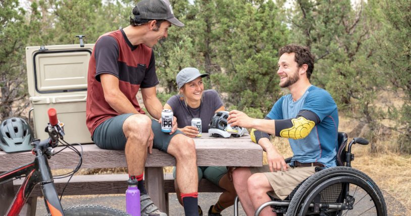 wheelchair on farm